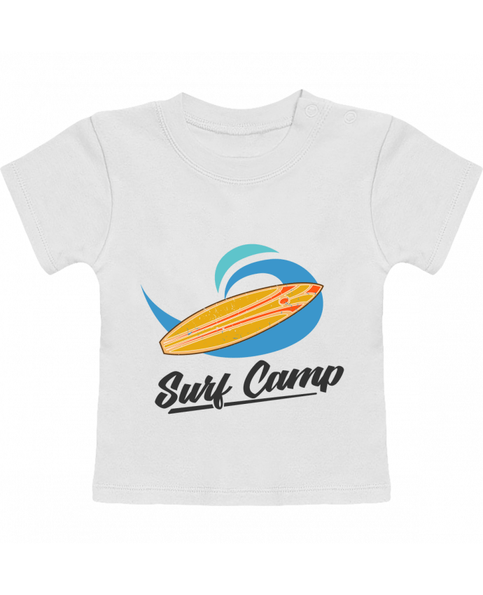T-Shirt Baby Short Sleeve Summer Surf Camp manches courtes du designer tunetoo