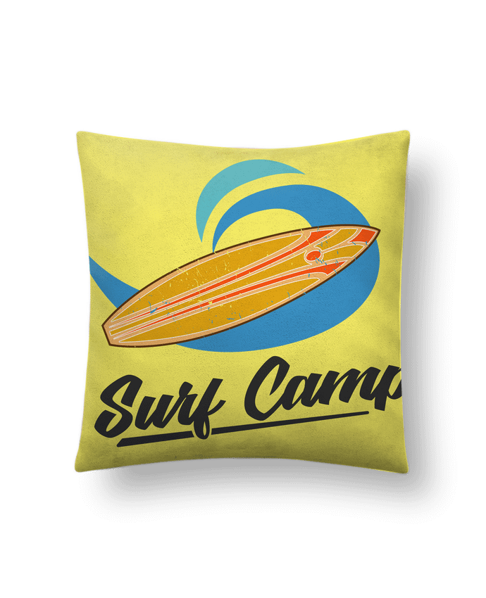 Coussin suédine Summer Surf Camp par tunetoo