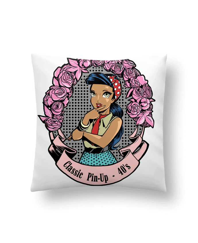 Cushion synthetic soft 45 x 45 cm Pin-Up Classic by Tomi Ax - tomiax.fr