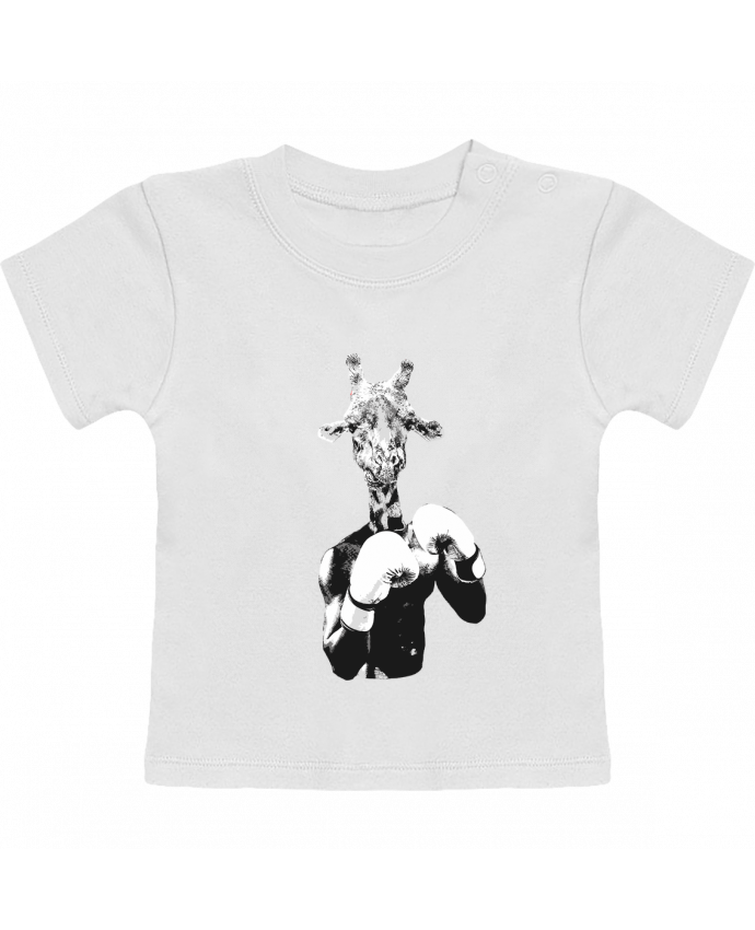 T-shirt bébé Girafe boxe manches courtes du designer justsayin