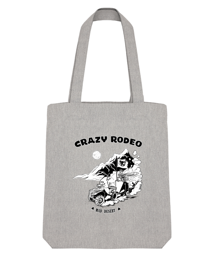 Tote Bag Stanley Stella Crazy rodéo by Tomi Ax - tomiax.fr 