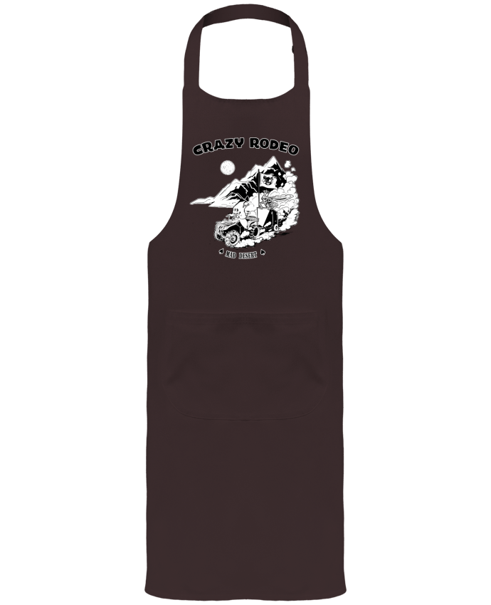 Garden or Sommelier Apron with Pocket Crazy rodéo by Tomi Ax - tomiax.fr