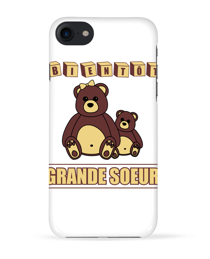 Case 3D iPhone 7 Bientôt Grande Soeur de Benichan