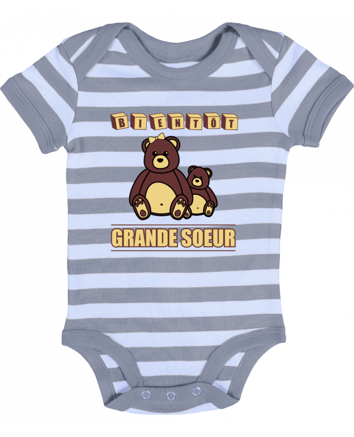 Baby Body striped Bientôt Grande Soeur - Benichan