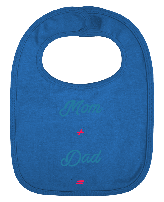 Baby Bib plain and contrast Mom + dad = by tunetoo