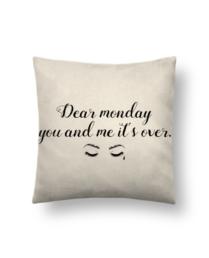 Cushion suede touch 45 x 45 cm Monday mood by tunetoo