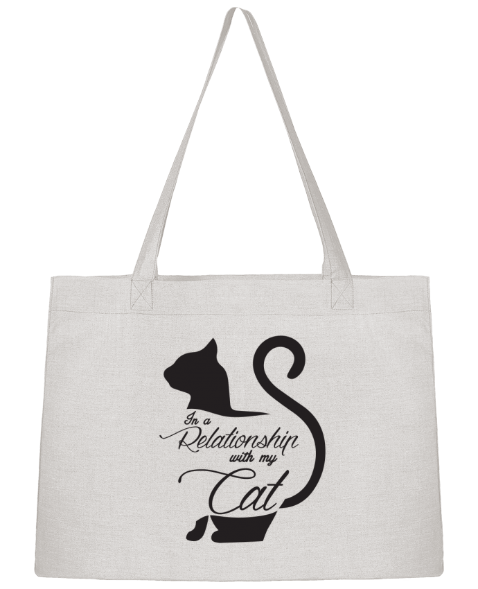 Shopping tote bag Stanley Stella In a relationship with my cat by tunetoo