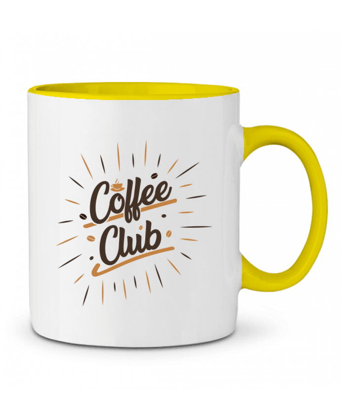 Two-tone Ceramic Mug Coffee Club tunetoo