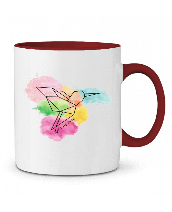 Mug bicolore Let's fly away Cassiopia