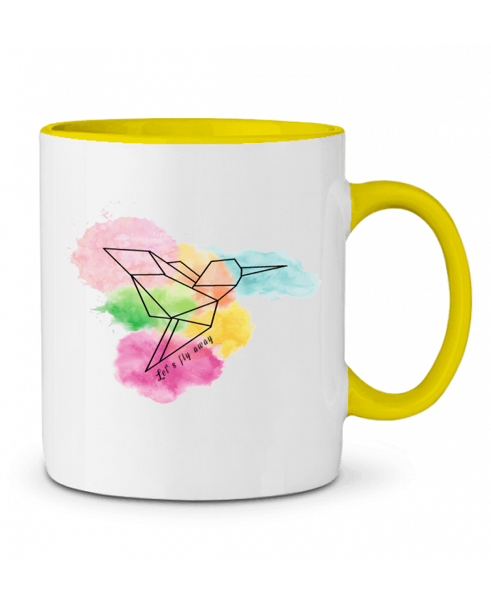 Two-tone Ceramic Mug Let's fly away Cassiopia