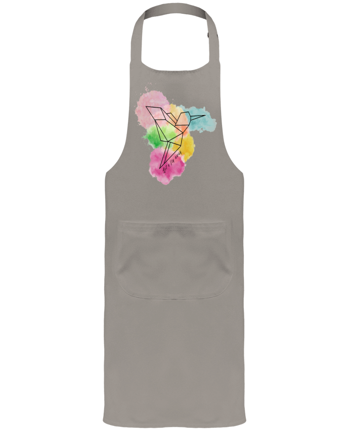 Garden or Sommelier Apron with Pocket Let's fly away by Cassiopia