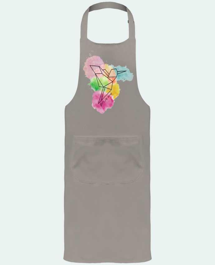 Garden or Sommelier Apron with Pocket Let's fly away by Cassiopia