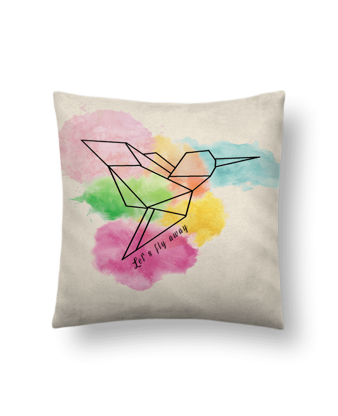 Cushion suede touch 45 x 45 cm Let's fly away by Cassiopia
