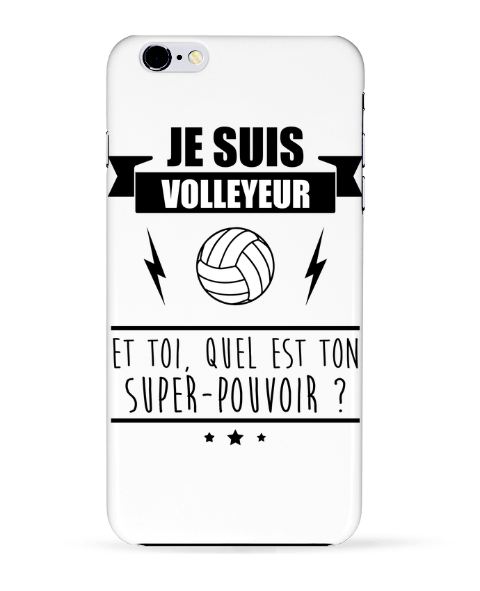 Case 3D iPhone 6+ Je suis volleyeur et toi, quel est ton super-pouvoir ? de Benichan