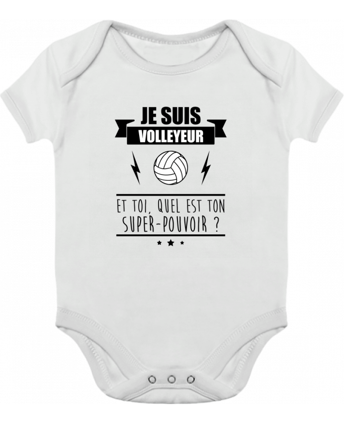 Baby Body Contrast Je suis volleyeur et toi, quel est ton super-pouvoir ? by Benichan