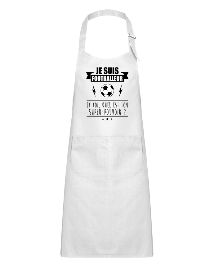 Kids chef pocket apron Je suis footballeur et toi, quel est ton super-pouvoir ? by Benichan