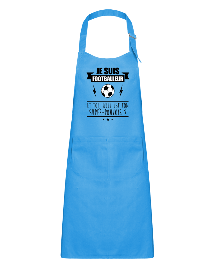 Kids chef pocket apron Je suis footballeur et toi, quel est ton super-pouvoir ? by Benichan