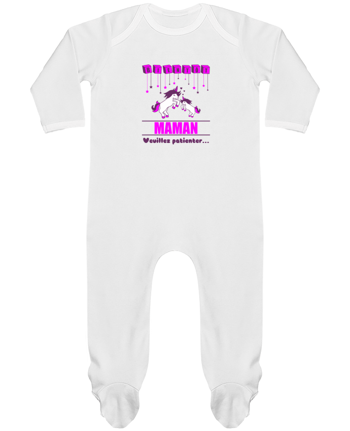 Body Pyjama Bébé Bientôt Maman, licorne par Benichan