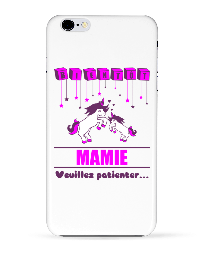 Case 3D iPhone 6+ Bientôt Mamie, licorne de Benichan