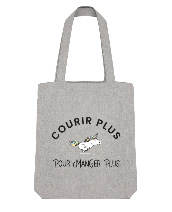 Tote Bag Stanley Stella Courir plus pour manger plus - Licorne par Folie douce 