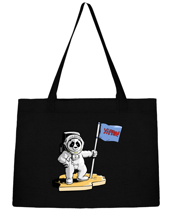 Shopping tote bag Stanley Stella Panda-cosmonaute by Tomi Ax - tomiax.fr