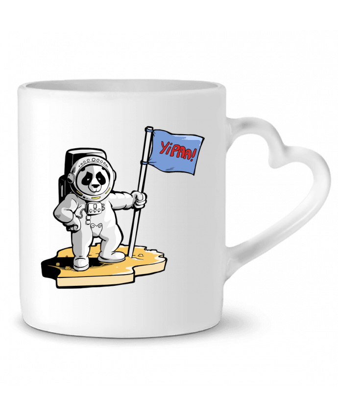 Mug Heart Panda-cosmonaute by Tomi Ax - tomiax.fr