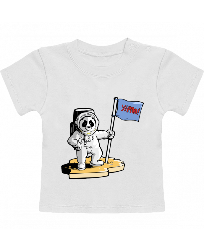 T-shirt bébé Panda-cosmonaute manches courtes du designer Tomi Ax - tomiax.fr