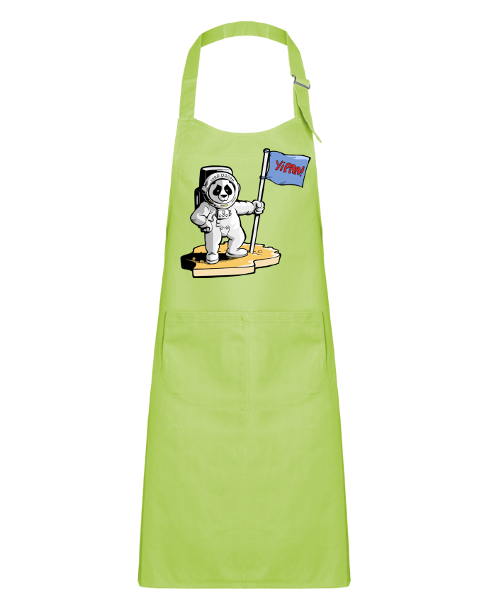 Kids chef pocket apron Panda-cosmonaute by Tomi Ax - tomiax.fr