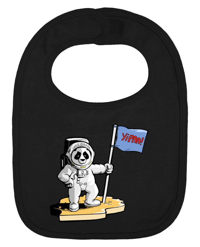 Bavoir bébé uni Panda-cosmonaute par Tomi Ax - tomiax.fr