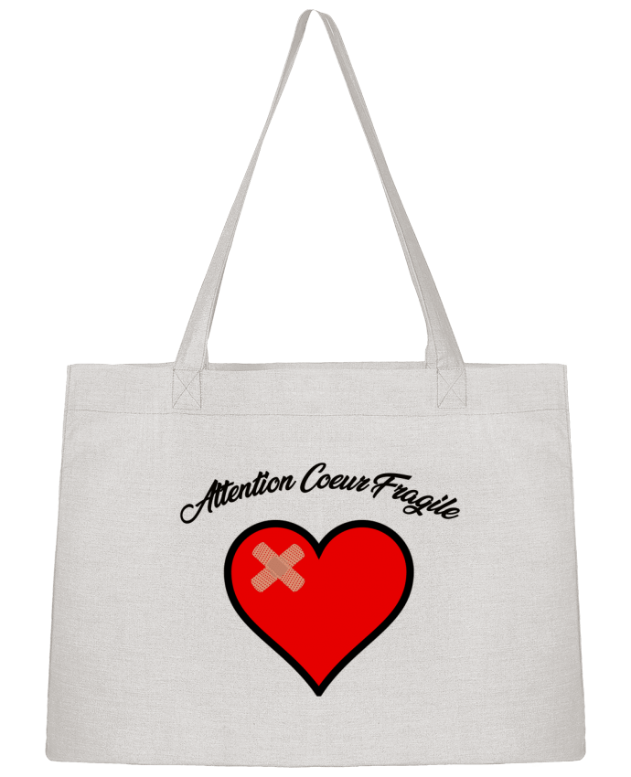 Sac Shopping Coeur Fragile par funky-dude