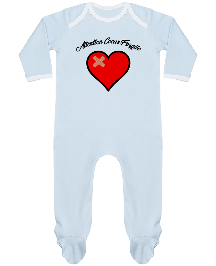 Body Pyjama Bébé Coeur Fragile par funky-dude