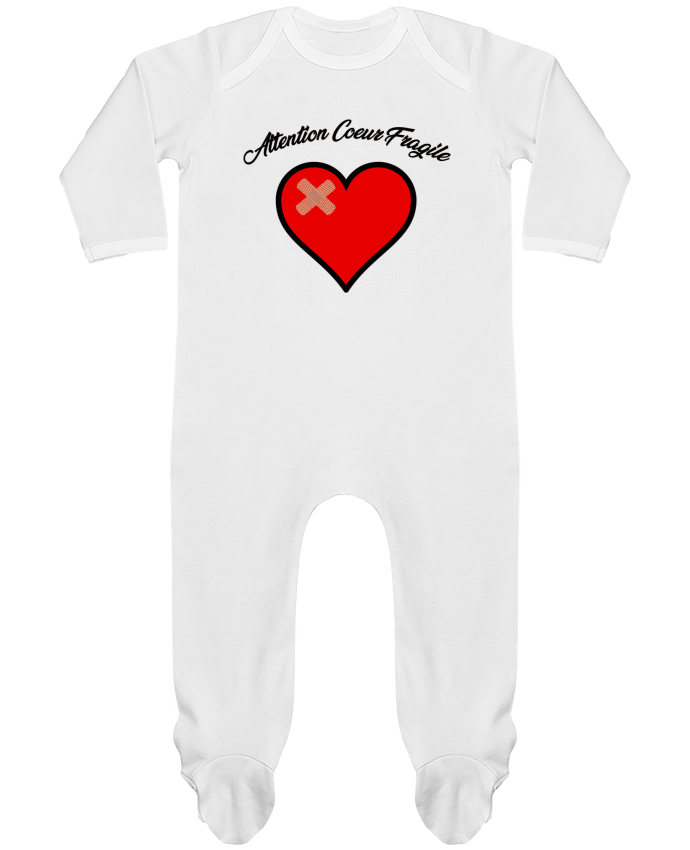 Baby Sleeper long sleeves Contrast Coeur Fragile by funky-dude