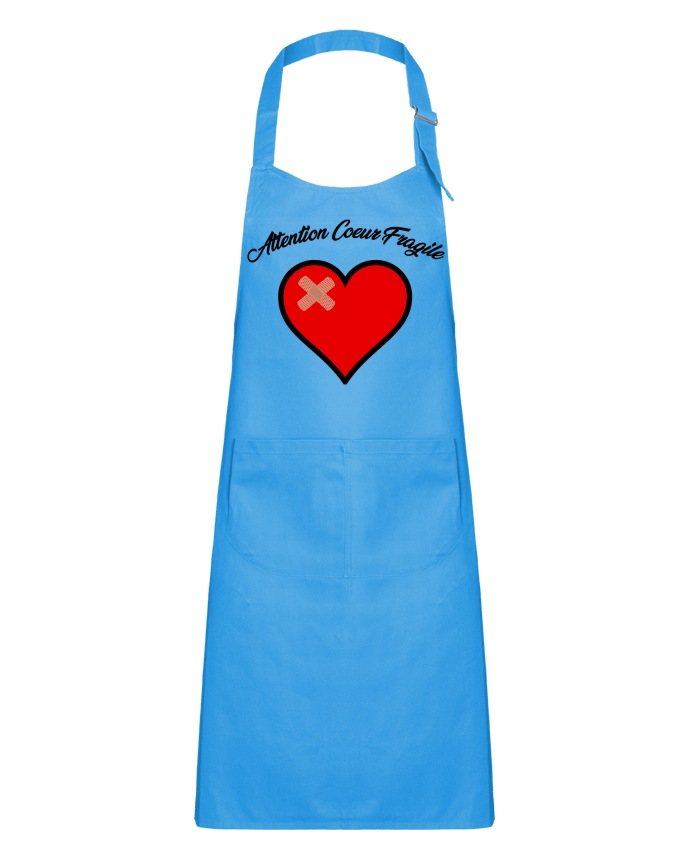 Kids chef pocket apron Coeur Fragile by funky-dude