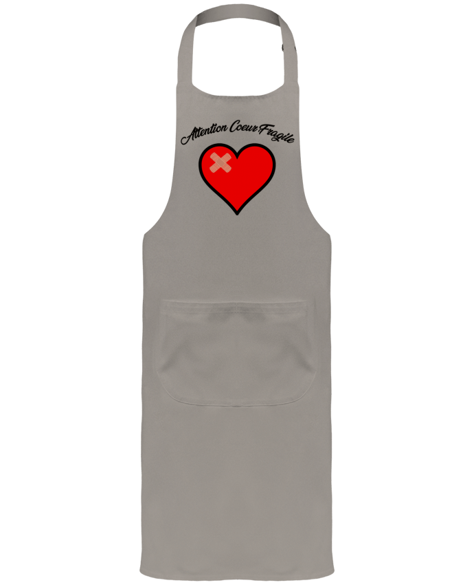 Tablier avec poches Coeur Fragile par funky-dude