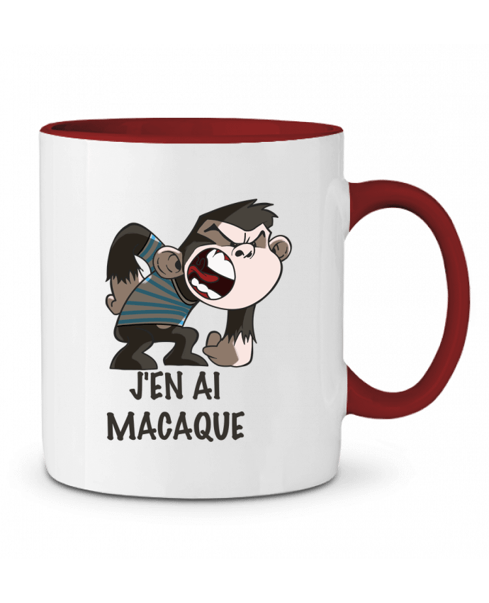 Mug bicolore J'en ai macaque ! Le Cartooniste