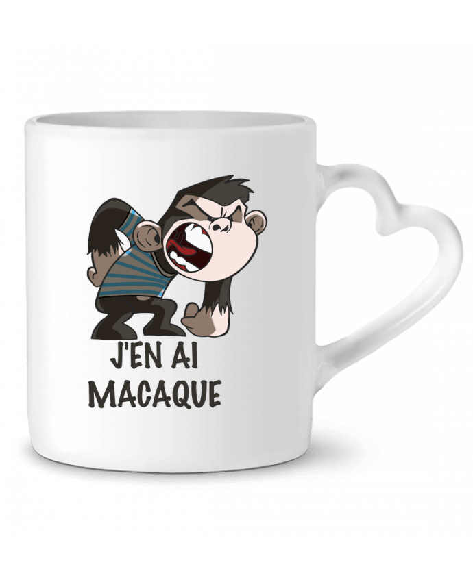 Mug Heart J'en ai macaque ! by Le Cartooniste