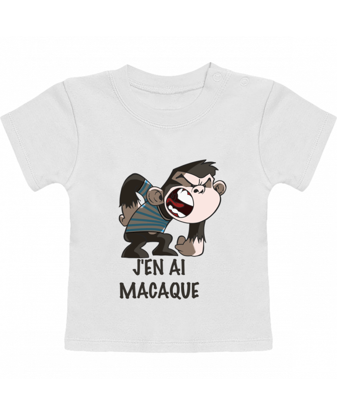 Camiseta Bebé Manga Corta J'en ai macaque ! manches courtes du designer Le Cartooniste