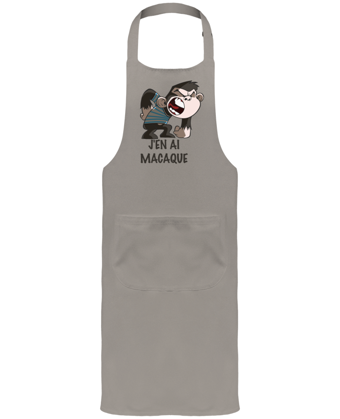 Tablier avec poches J'en ai macaque ! par Le Cartooniste