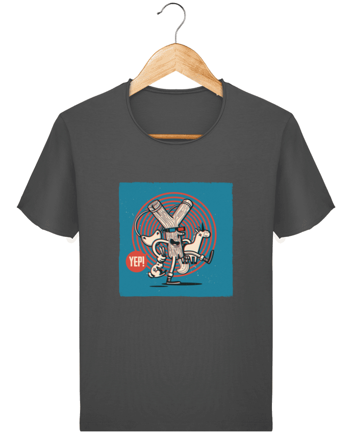  T-shirt Homme vintage YEP! Lance Pierre 3D par YEP!