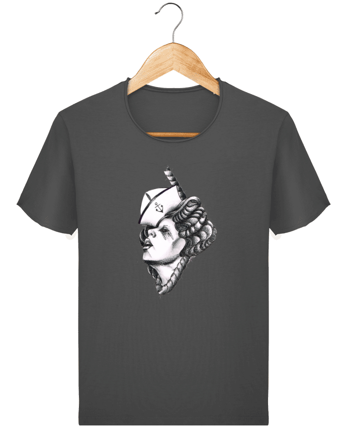  T-shirt Homme vintage Femme capitaine par david