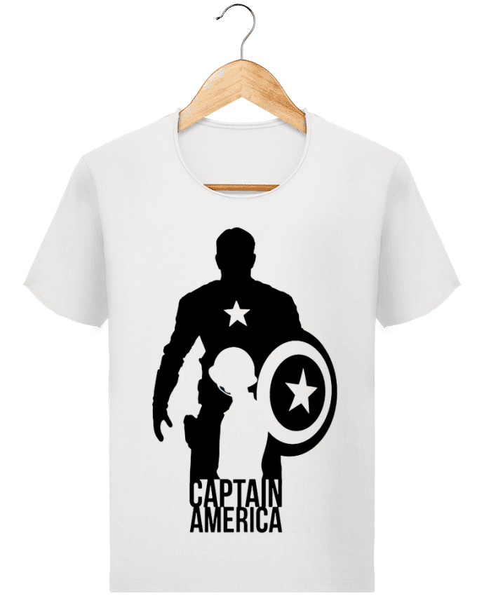  T-shirt Homme vintage Captain america par Kazeshini