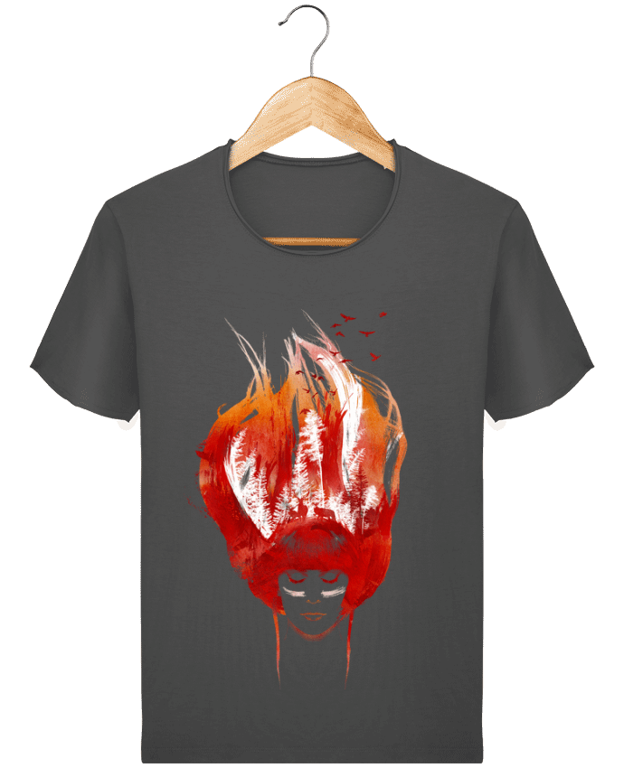 T-shirt Men Stanley Imagines Vintage Burning forest by robertfarkas