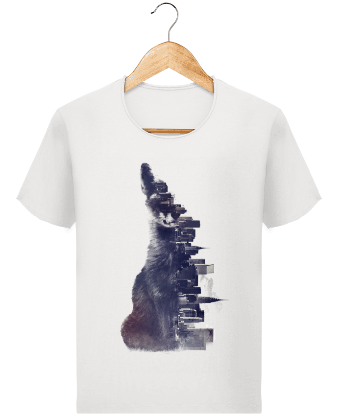  T-shirt Homme vintage Fox from the city par robertfarkas