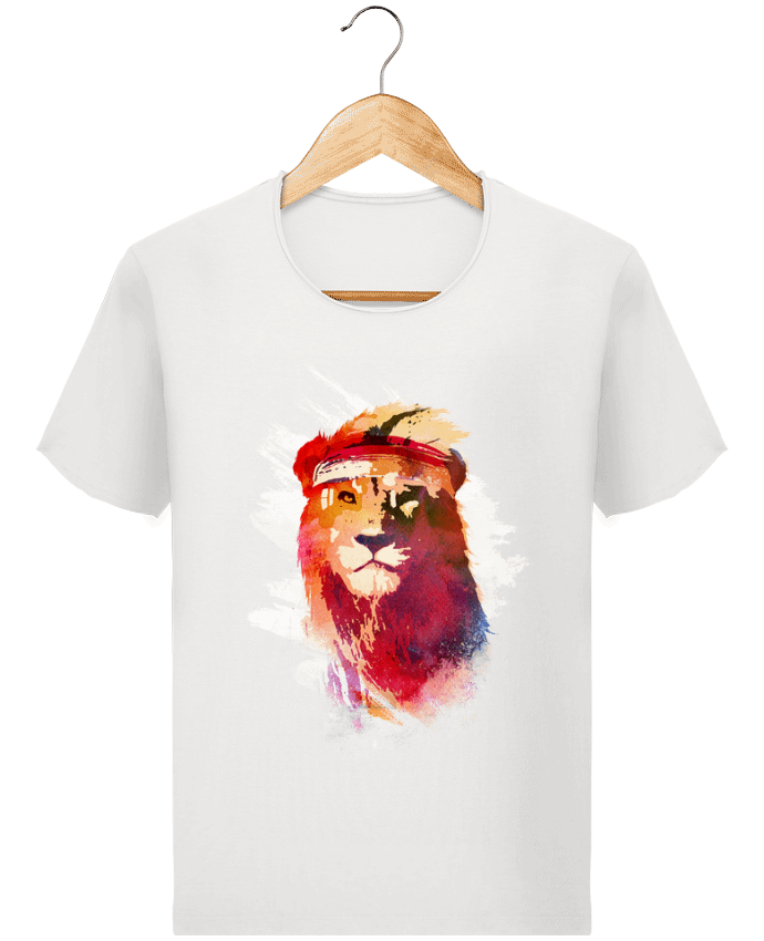  T-shirt Homme vintage Gym lion par robertfarkas