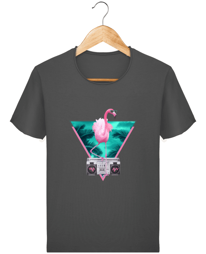  T-shirt Homme vintage Miami flamingo par robertfarkas