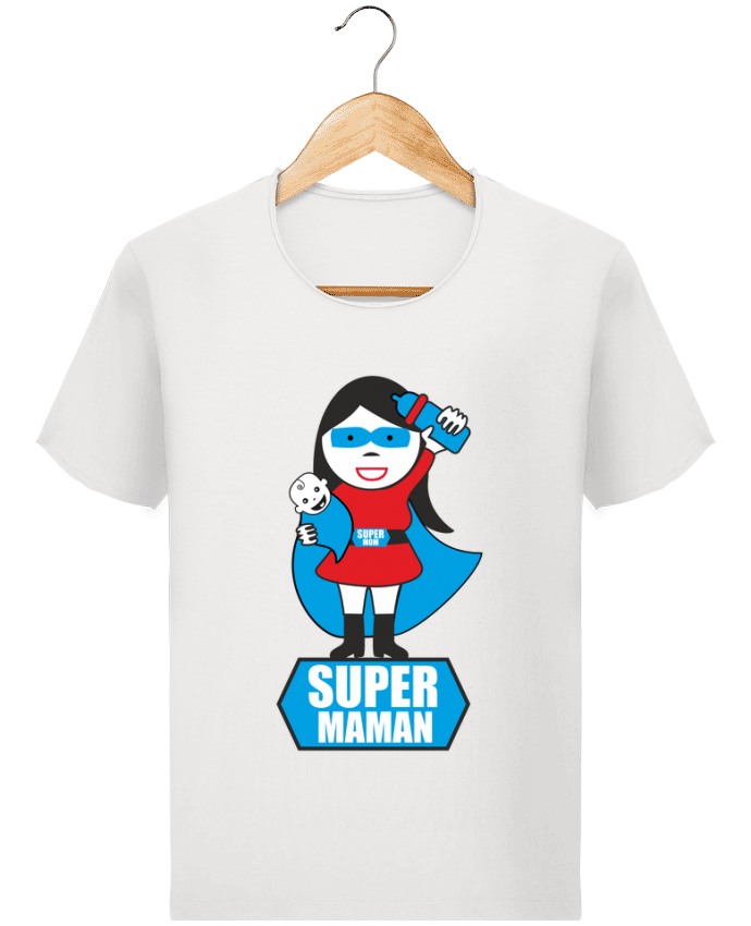 T-shirt Homme vintage Super maman par Benichan