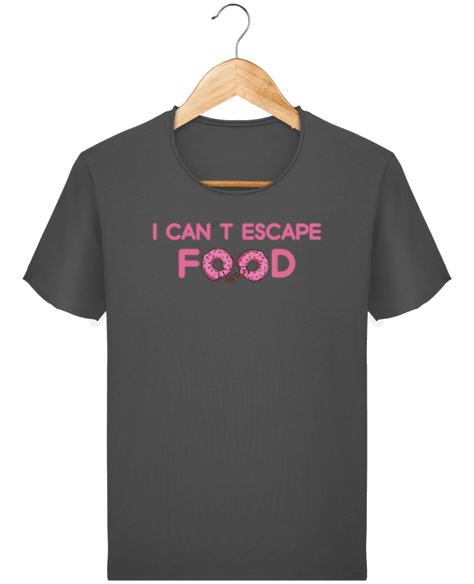  T-shirt Homme vintage I can't escape food par tunetoo