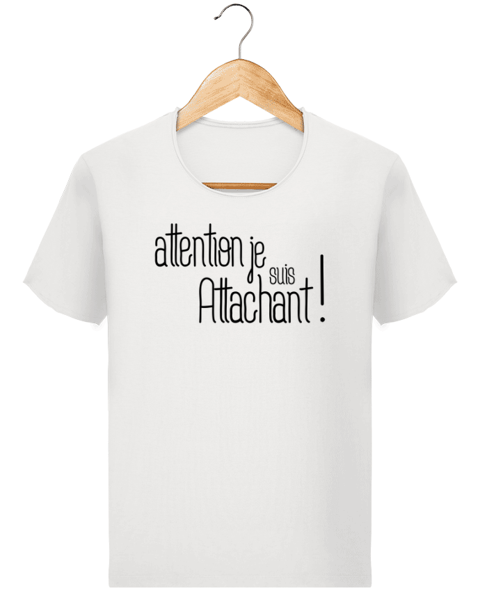  T-shirt Homme vintage Attention je suis attachant ! par tunetoo