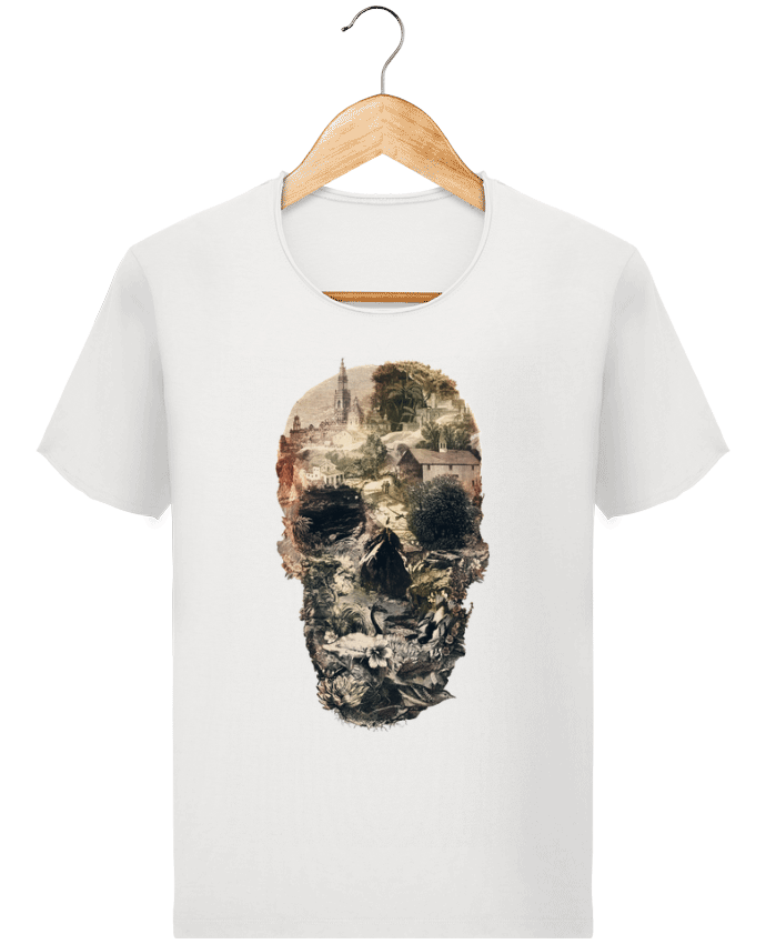 T-shirt Men Stanley Imagines Vintage Skull town by ali_gulec