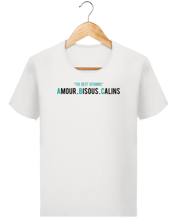  T-shirt Homme vintage - THE BEST VITAMINS - Amour Bisous Calins par tunetoo